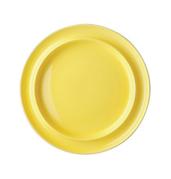 Assiettes bord surélevé Heritage Olympia jaunes 253mm (lot de 4)
