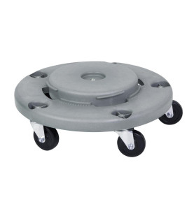 Chariot pour poubelle ronde usage intensif Jantex 160L