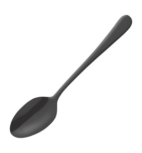 Cuillères à dessert Amefa Austin noires (lot de 12)