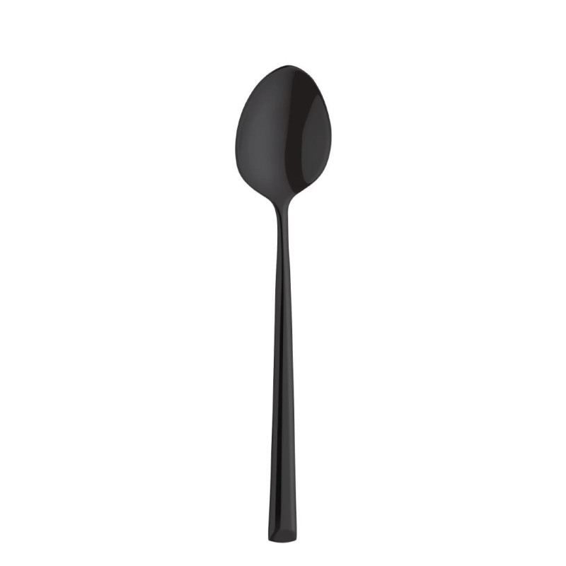 Cuillères à café moyennes Amefa Metropole PVD noires (lot de 12)