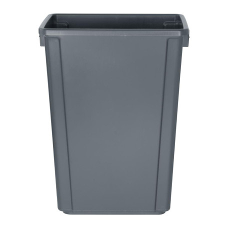 Poubelle Jantex Slim grise 60L