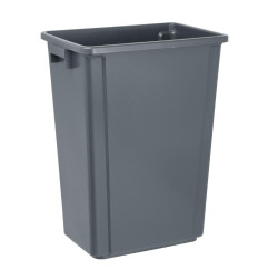 Poubelle Jantex Slim grise 60L