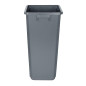 Poubelle Jantex Slim grise 60L