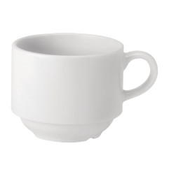 Tasses empilables Utopia Pure White 200 ml (lot de 24)