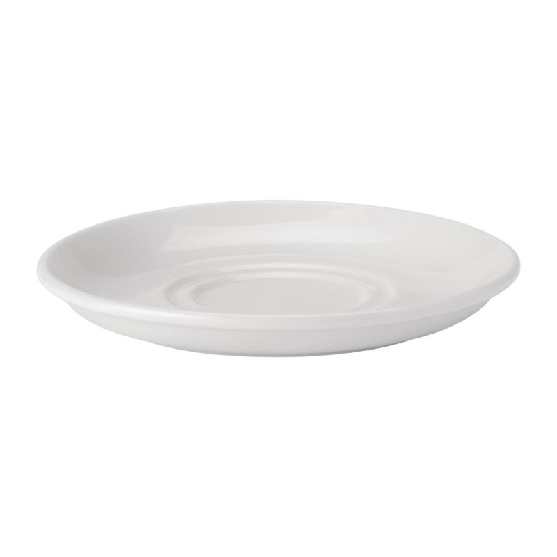 Soucoupes double puits Utopia Pure White 150 mm (lot de 24)