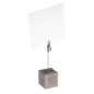 Porte-cartes carré effet béton APS avec pince (lot de 4) Porte-cartes carré effet béton APS avec pince (lot de 4)