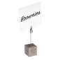 Porte-cartes carré effet béton APS avec pince (lot de 4) Porte-cartes carré effet béton APS avec pince (lot de 4)