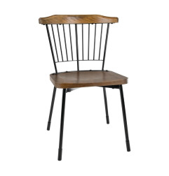 Chaises Scandi Bolero noires (lot de 2)