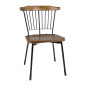 Chaises Scandi Bolero noires (lot de 2)