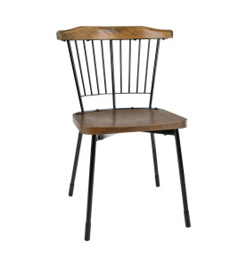 Chaises Scandi Bolero noires (lot de 2)