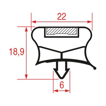 JOINT A ENCASTRER 390x305 mm