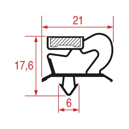 JOINT A ENCASTRER 390x305 mm