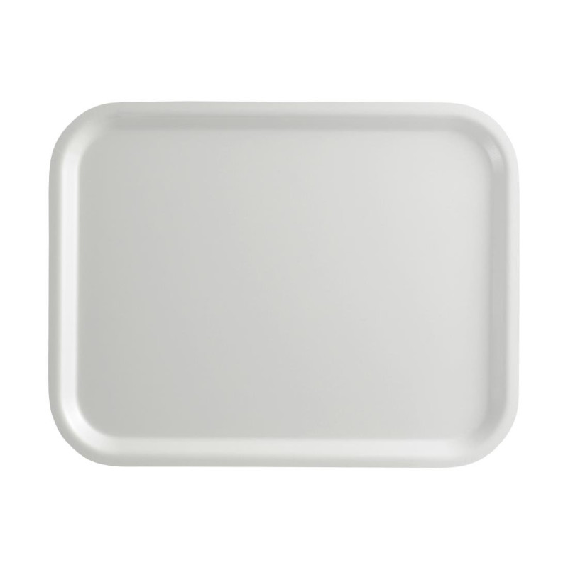 Plateau surface lisse Capri Cambro blanc 320x530mm