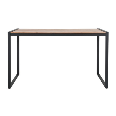 Table de bar industrielle en acier et acacia Bolero 1800x900mm