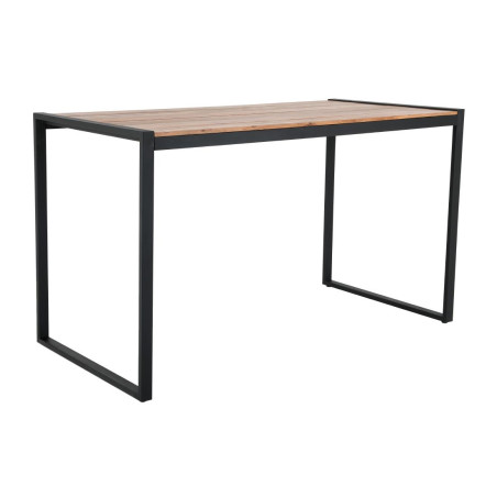 Table de bar industrielle en acier et acacia Bolero 1800x900mm
