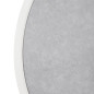 Plateau de table extérieur rond en verre trempé Bolero effet pierre gris clair bord blanc 580 mm
