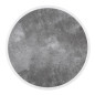 Plateau de table extérieur rond en verre trempé Bolero effet pierre foncée bord blanc 580mm