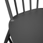 Chaises en aluminium Bolero Windsor noires (lot de 4)