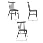 Chaises en aluminium Bolero Windsor noires (lot de 4)