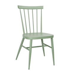 Chaises en aluminium Bolero Windsor vertes (lot de 4)