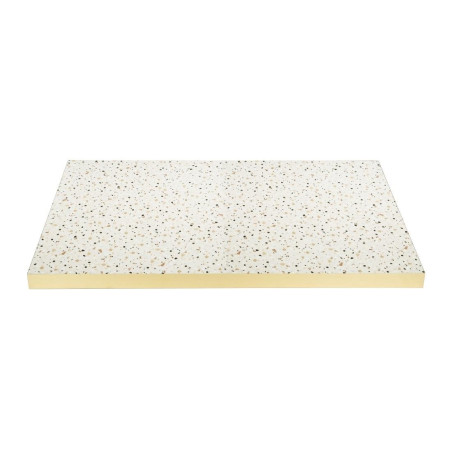 Plateau de table rectangulaire Terrazzo Bolero 1 100x700mm