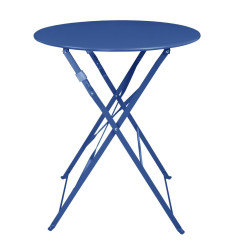Table de terrasse ronde Bolero Perth bleu marine foncé