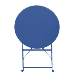 Table de terrasse ronde Bolero Perth bleu marine foncé