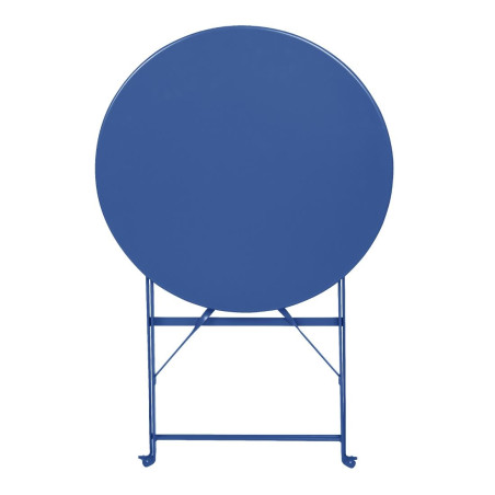 Table de terrasse ronde Bolero Perth bleu marine foncé