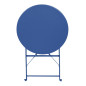Table de terrasse ronde Bolero Perth bleu marine foncé