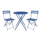 Table de terrasse ronde Bolero Perth bleu marine foncé