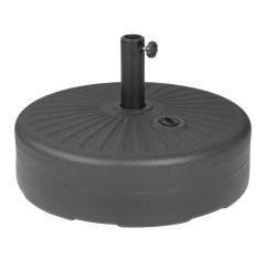 Pied de parasol en plastique noir Bolero 40L