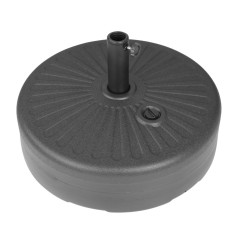 Pied de parasol en plastique noir Bolero 40L