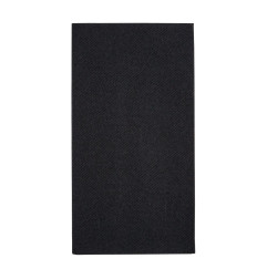 Serviettes de table Airlaid pliage en 8 Fiesta Recyclable Premium Tablin noires 40x40cm (lot de 500)