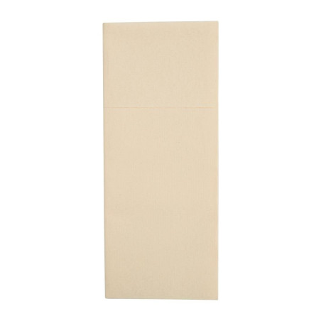 Serviettes pochettes Airlaid Fiesta Recyclable Premium Tablin crème 48x40cm (lot de 400)