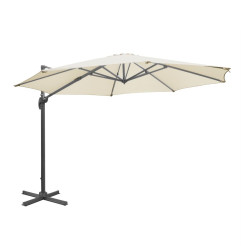 Parasol déporté professionnel Bolero Venice crème 3,5 m