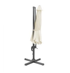 Parasol déporté professionnel Bolero Venice crème 3,5 m