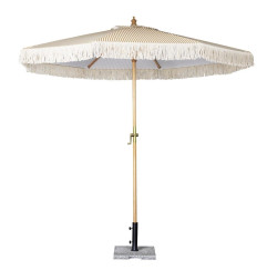 Parasol rond à rayures Bolero Sicile 2,5m 