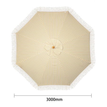 Parasol rond à rayures Bolero Sicile 2,5m 