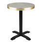 Plateau de table rond pré-percé Bolero Chevron 600mm