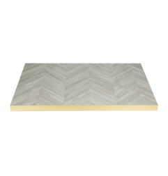 Plateau de table rectangulaire Bolero Chevron 1 100 mm x 700 mm