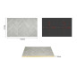 Plateau de table rectangulaire Bolero Chevron 1 100 mm x 700 mm