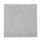 Plateau de table extérieur carré en verre trempé Bolero effet pierre gris clair bord blanc 700 mm