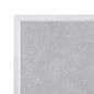 Plateau de table extérieur carré en verre trempé Bolero effet pierre gris clair bord blanc 700 mm