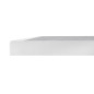 Plateau de table extérieur carré en verre trempé Bolero effet pierre gris clair bord blanc 700 mm
