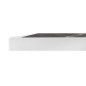 Plateau de table extérieur carré en verre trempé Bolero effet granit foncé bord blanc 700 mm