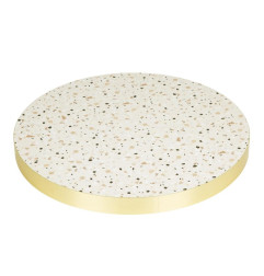 Plateau de table rond Terrazzo Bolero 600 mm