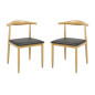 Chaises d'intérieur rembourrées Bolero Camden (lot de 2)