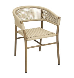 Fauteuils en corde naturelle tressée Bolero Florence (lot de 2)