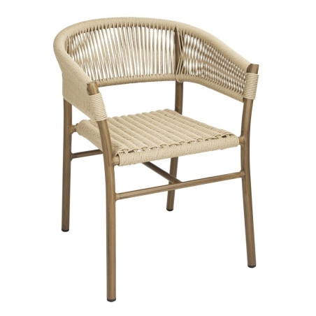Fauteuils en corde naturelle tressée Bolero Florence (lot de 2)