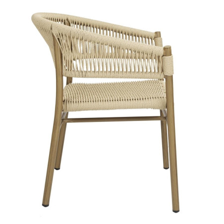 Fauteuils en corde naturelle tressée Bolero Florence (lot de 2)